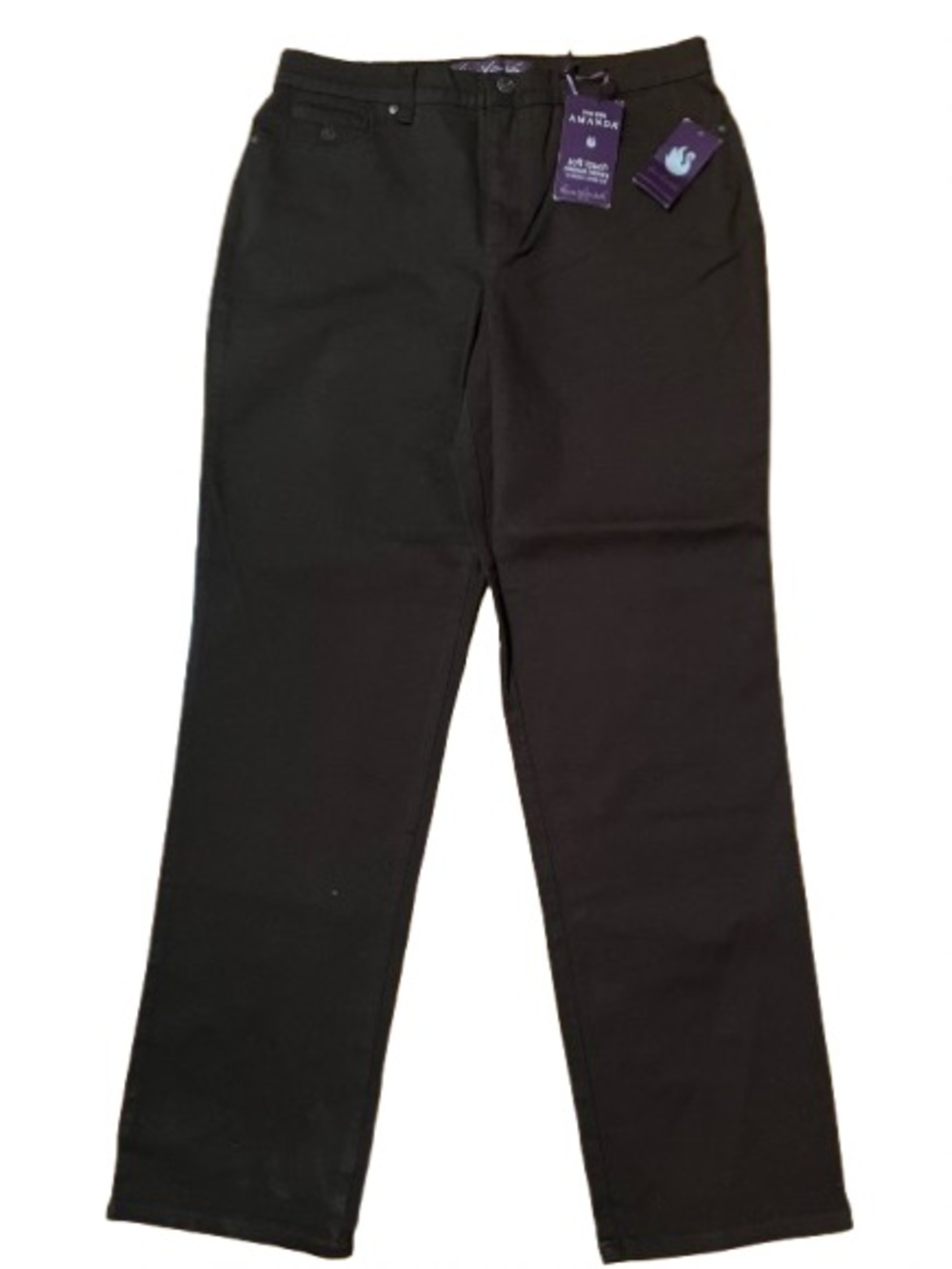 NWT Gloria Vanderbilt Swan Series Amanda Slimming Coffee Roast Jeans Size 12